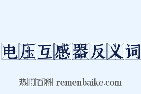 电压互感器反义词是什么意思的图片